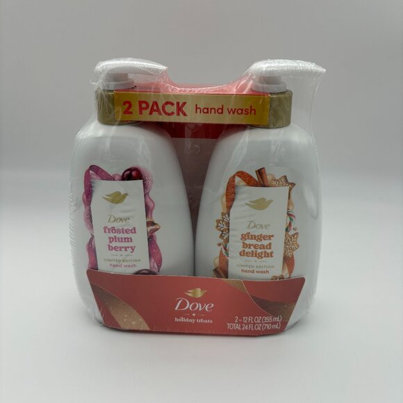Dove Beauty Limited Edition Liquid Hand Wash Soap Frosted Plum Berry Gingerbread - Picture 1 of 3